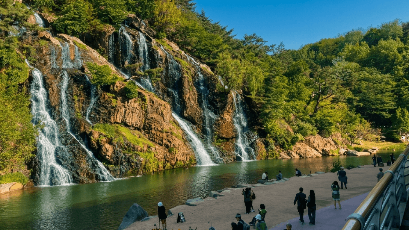 Hongjecheon Falls - A waterfall in the heart of the city